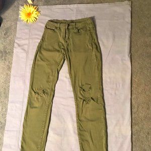 BGD  Green ripped Jeans
